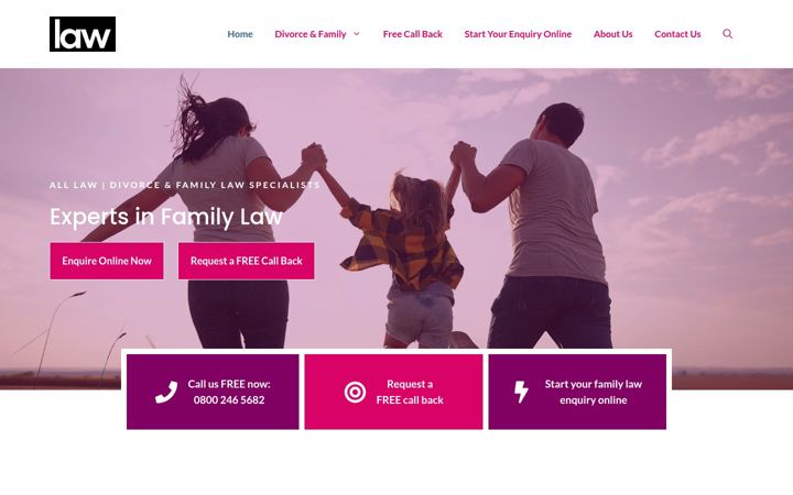 Screenshot of familylawsolicitor.co.uk