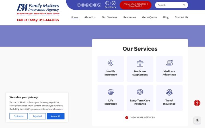 Screenshot of familymattersinsurance.com