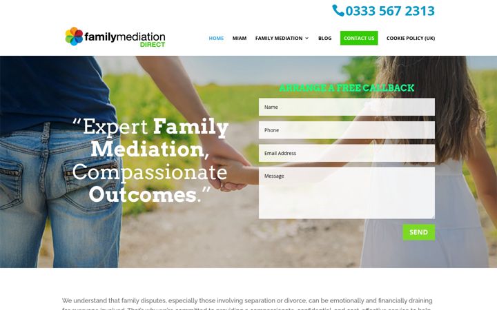 Screenshot of familymediationdirect.co.uk
