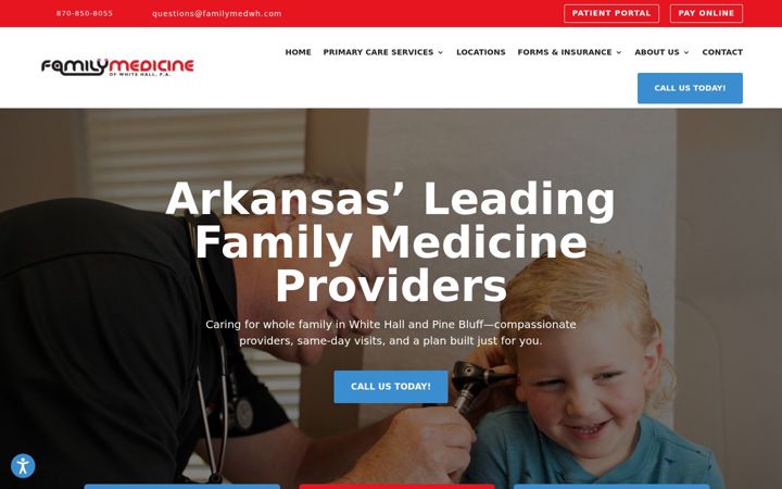 Screenshot of familymedwh.com