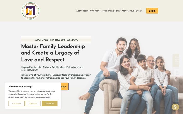 Screenshot of familyorientedman.com