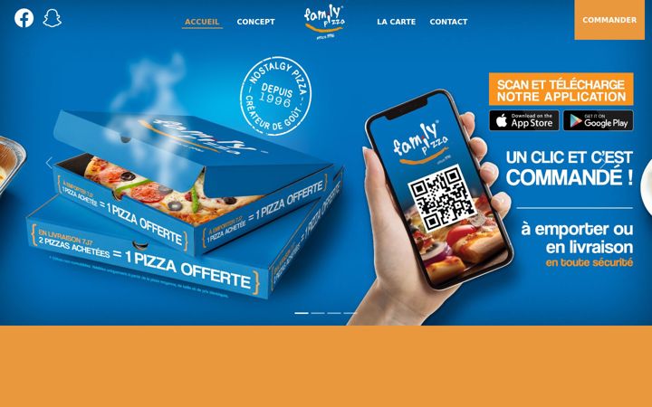 Screenshot of familypizza.fr