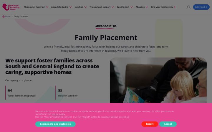 Screenshot of familyplacement.com