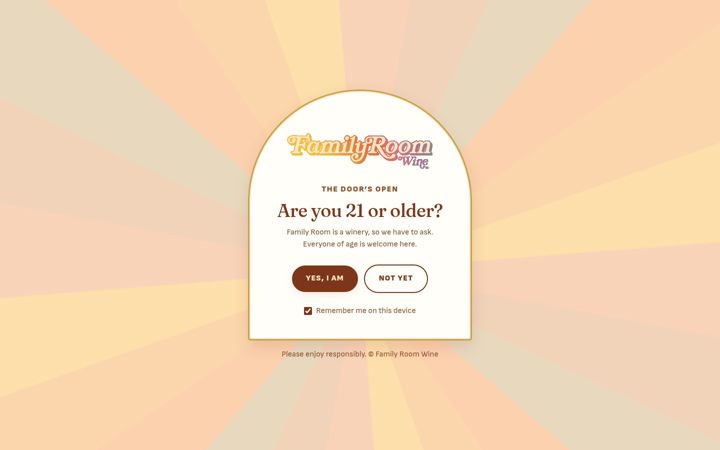 Screenshot of familyroomwine.com