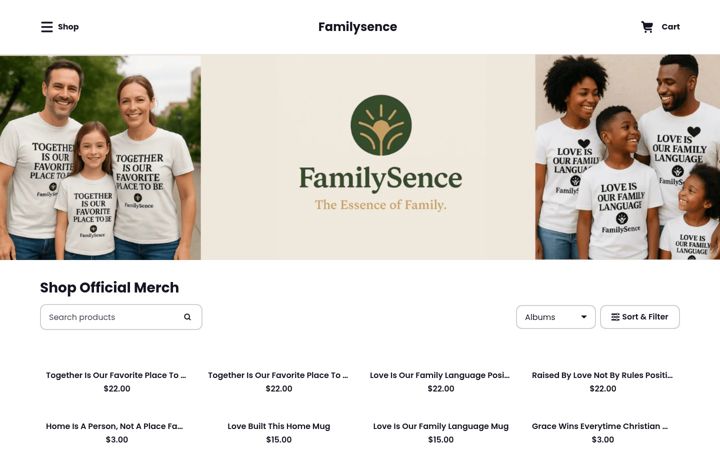 Screenshot of familysence.com