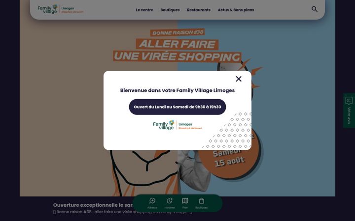 Screenshot of familyvillagelimoges.com