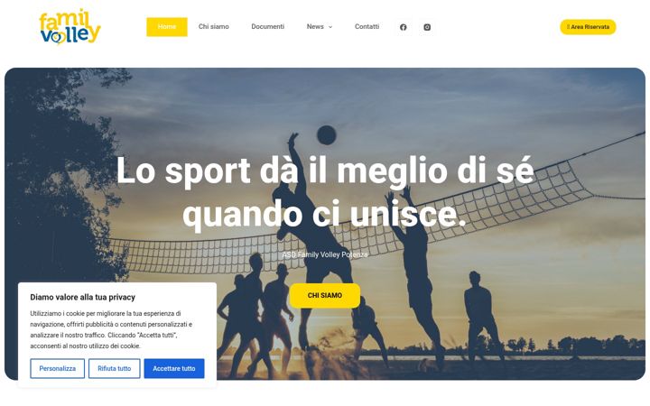 Screenshot of familyvolley.it