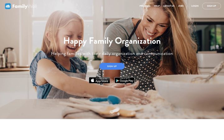 Snimka zaslona za familywall.com
