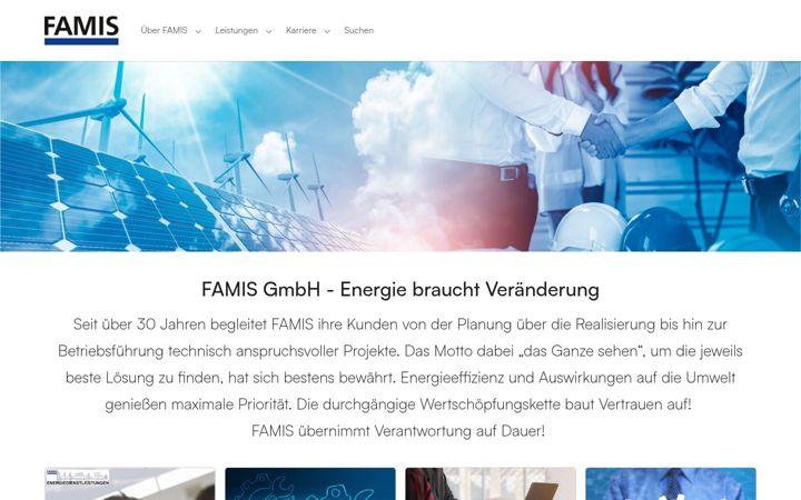 Screenshot of famis-gmbh.de