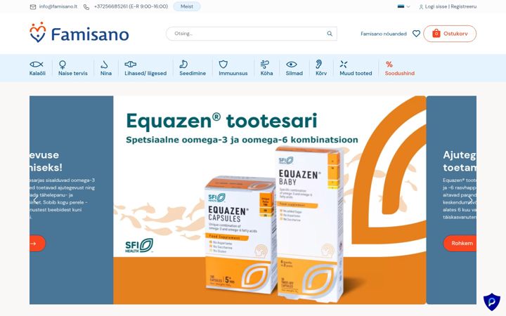 Screenshot of famisano.ee