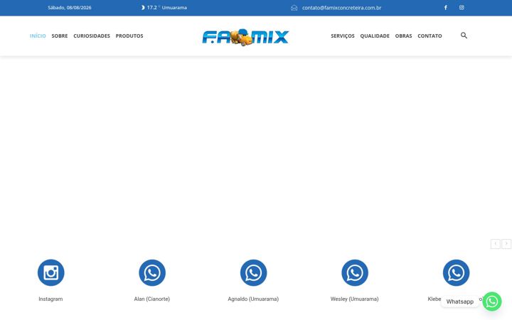 Skjermbilde av famixconcreteira.com.br