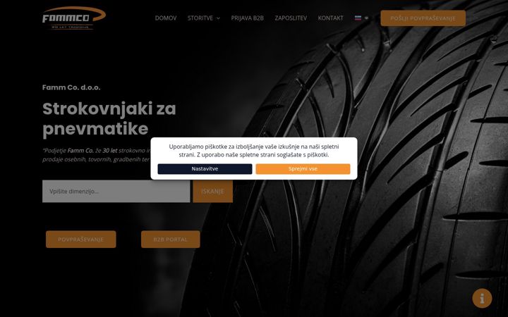 Screenshot of fammcommerce.si