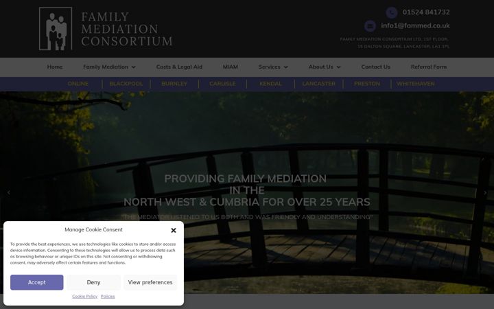 Screenshot of fammed.co.uk