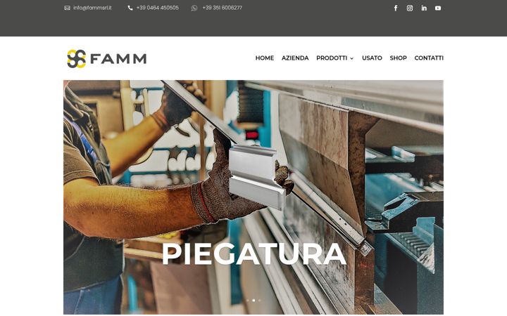 Captura de ecrã de fammsrl.it