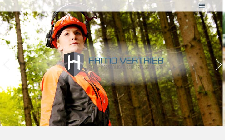 Screenshot of famo-vertrieb.de