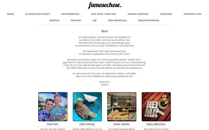 Screenshot of famosechose.de