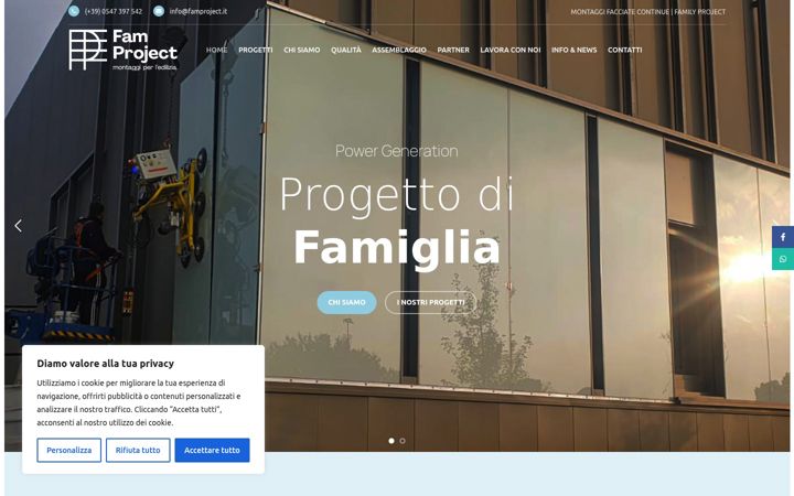 Screenshot of famproject.it