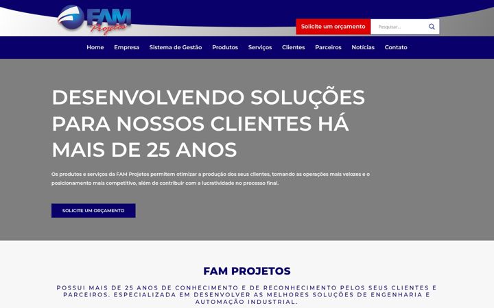 Ekrānuzņēmums no famprojetos.com.br