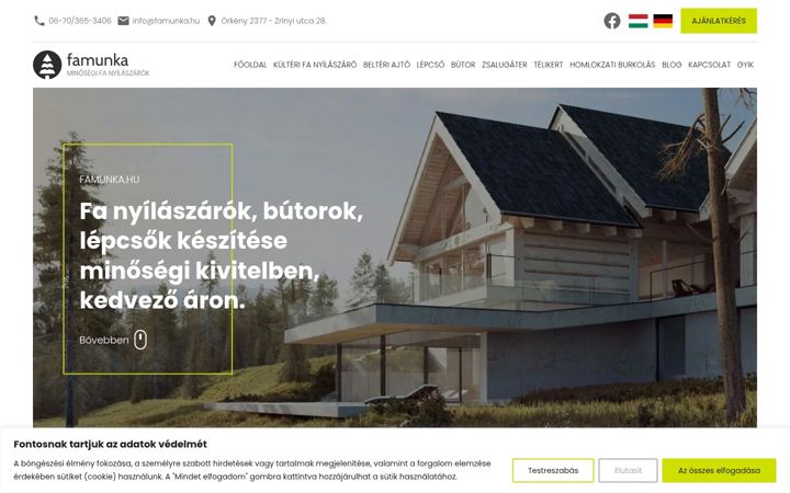 Screenshot of famunka.hu