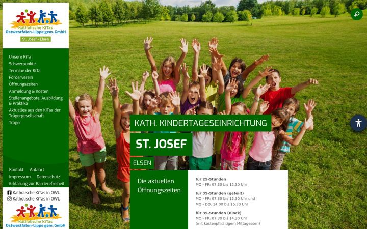 Screenshot of famzelsen-kitastjosef.de