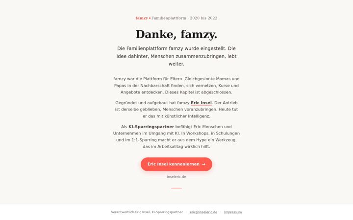 Screenshot of famzy.de