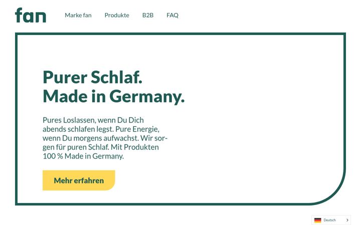 Screenshot of fan-schlafkomfort.de