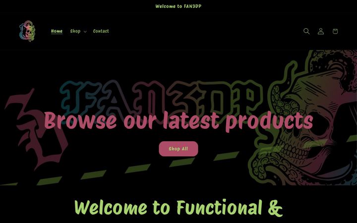 Screenshot of fan3dp.com
