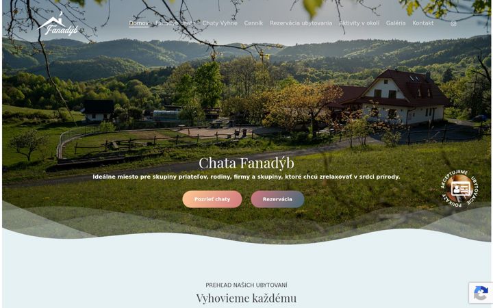 Screenshot of fanadyb.sk