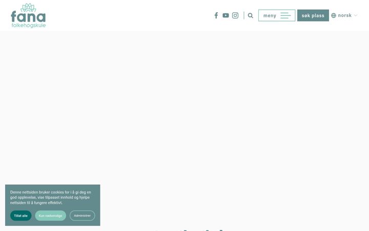 Screenshot of fanafhs.no