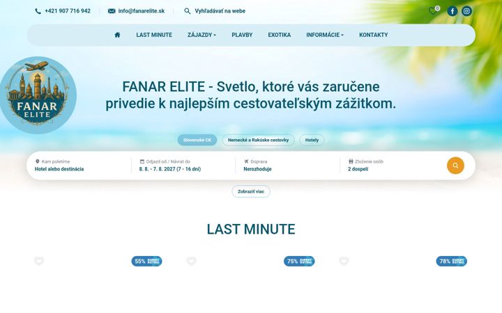 Screenshot of fanarelite.sk