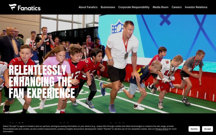 Screenshot of fanaticsinc.com