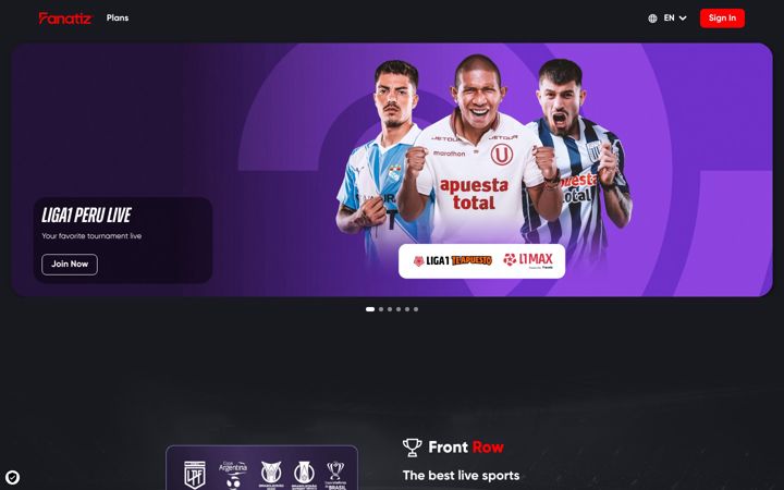 Posnetek zaslona fanatiz.com