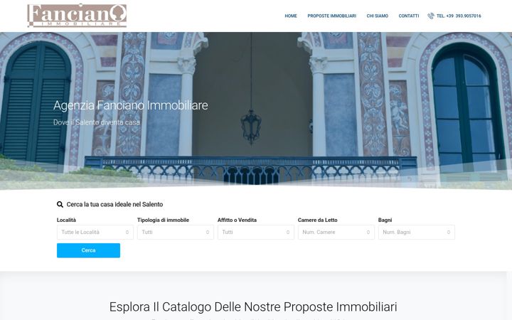 Captura de ecrã de fancianoimmobiliare.it
