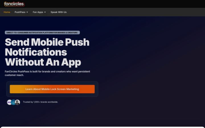 Screenshot of fancircles.com