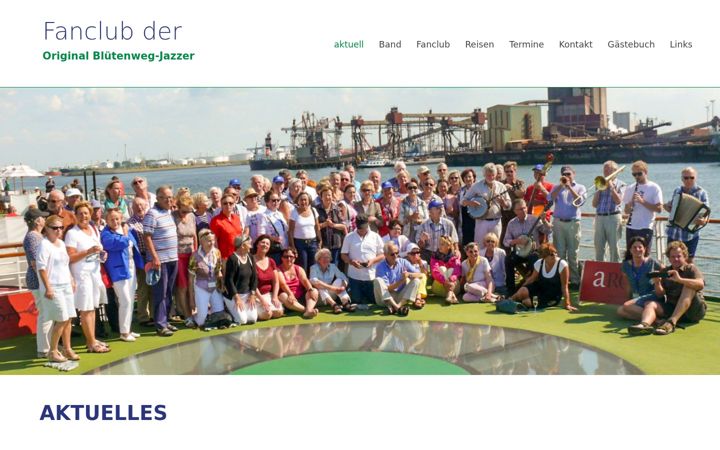 Screenshot of fanclub-bluetenwegjazzer.de