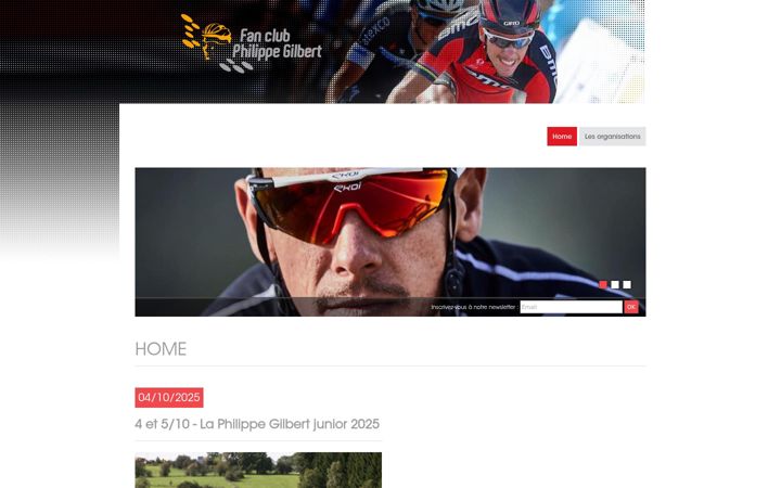 Screenshot of fanclubphilippegilbert.be