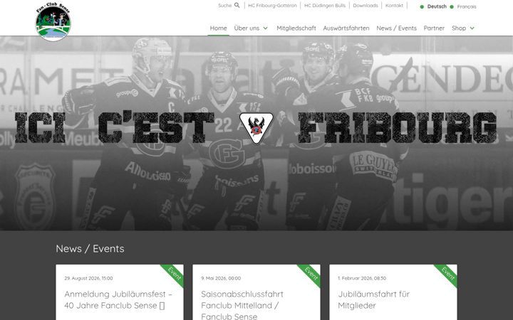 Screenshot of fanclubsense.ch