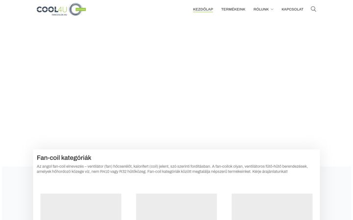 Screenshot of fancoilok.hu