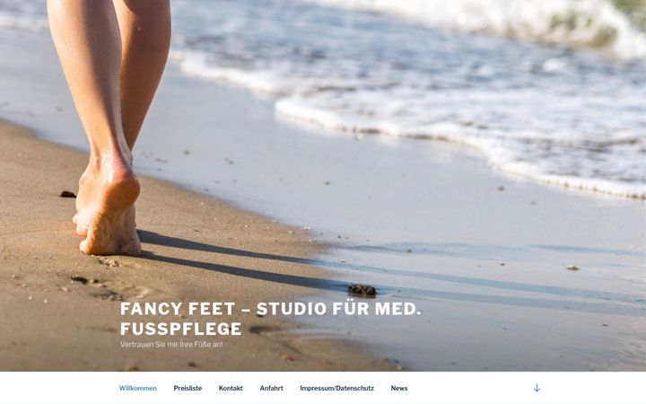 Screenshot of fancy-feet.de