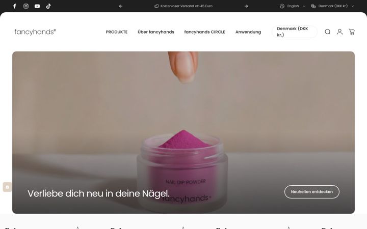 Screenshot of fancy-hands.com