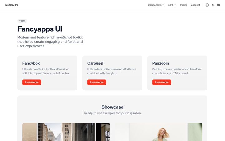 Ekrānuzņēmums no fancyapps.com