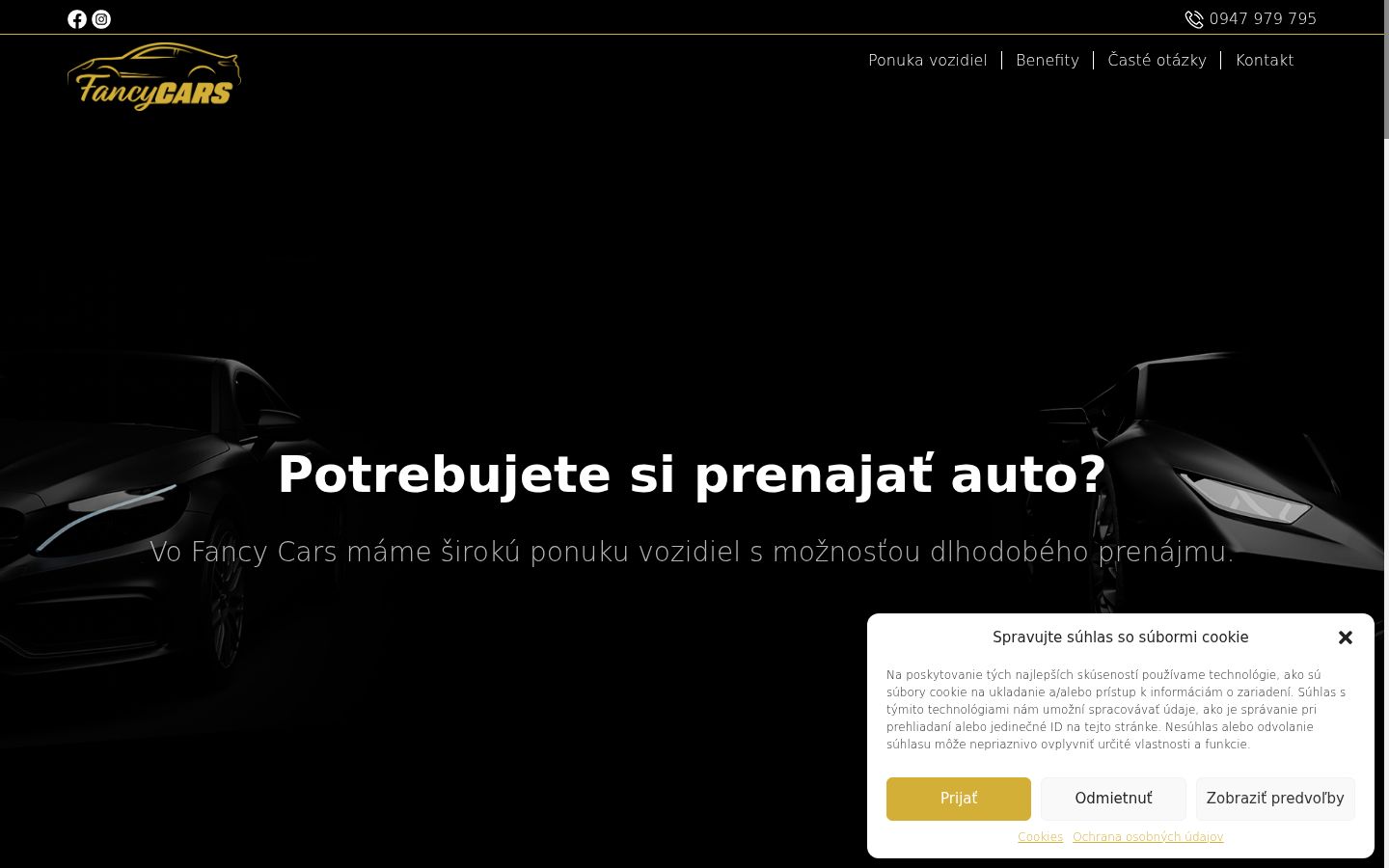 Skärmbild av samtyckesbannern som visades före någon interaktion