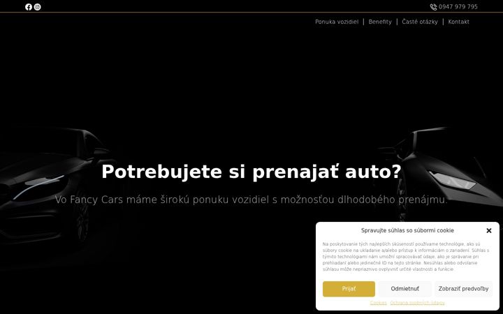 Screenshot of fancycars.sk