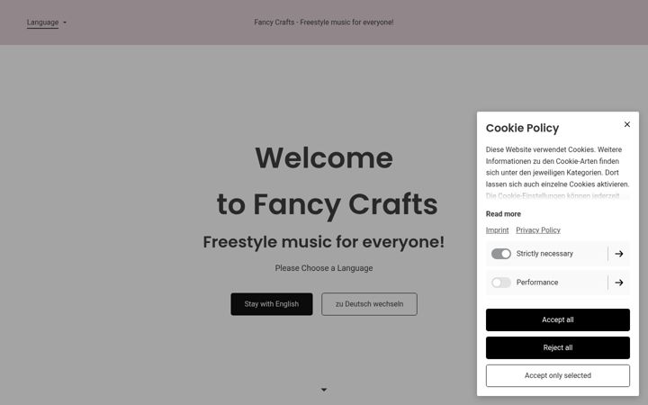 Screenshot of fancycrafts.de