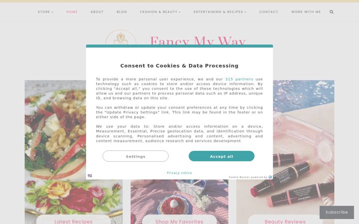 Screenshot of fancymyway.com