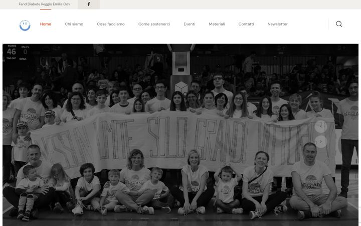 Captura de ecrã de fanddiabetereggioemilia.it