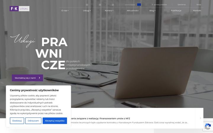 Screenshot of fandk.com.pl