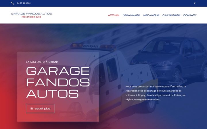 Screenshot of fandos-autos.fr