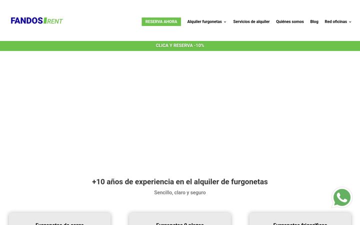 Screenshot of fandosrent.com