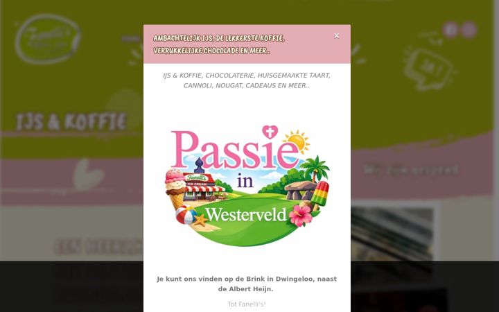 Screenshot of fanellis.nl